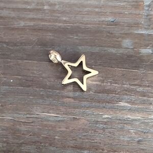 Gold Star Pendant Charm